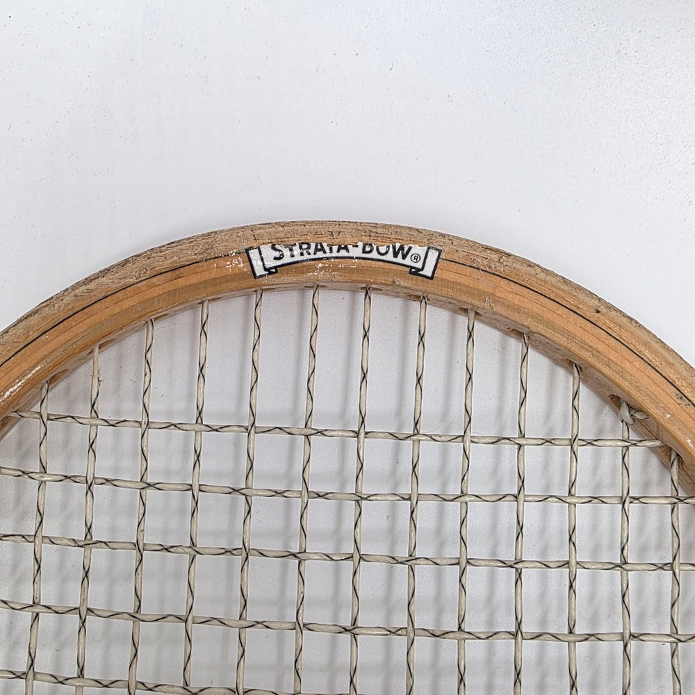 Vintage Wilson Billie Jean King Performer Strata-Bow Wooden Tennis Racquet Wood - Picture 7 of 8